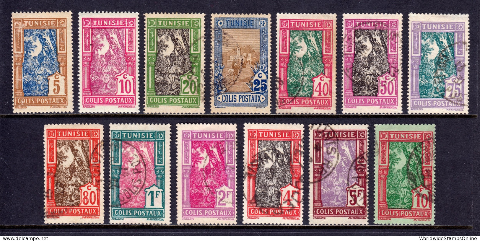 Tunisia - Scott #Q11//Q24 - Used/MH - Mixed Condition, A Few Fillers - SCV $8.75 - Gebraucht