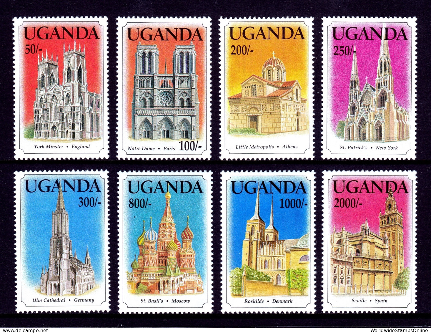 Uganda - Scott #1155-1162 - MNH - SCV $14 - Uganda (1962-...)