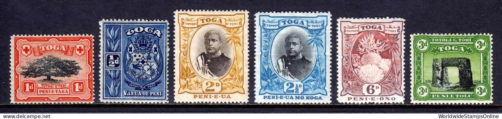 Tonga - Scott #38//46 - MH - A Few Creases - SCV $42 - Tonga (...-1970)