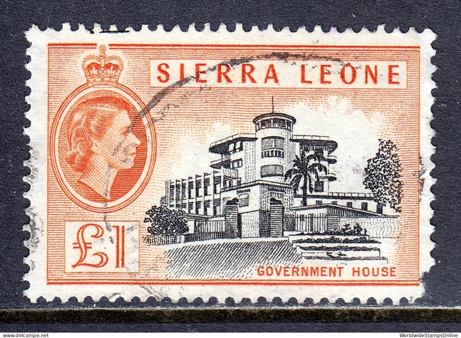 Sierra Leone - Scott #207 - Used - Corner Fault LR - SCV $25 - Sierra Leona (...-1960)