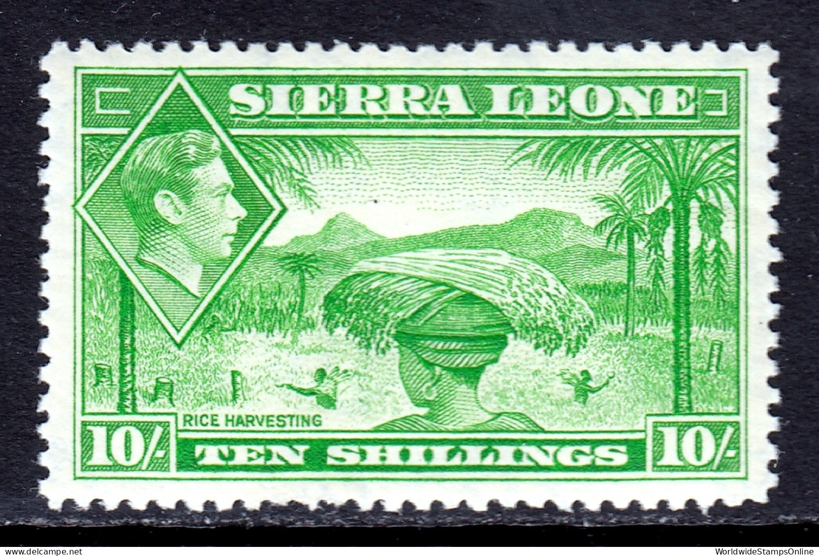 Sierra Leone - Scott #184 - MH - Light Toning, Pencil/rev. - SCV $22 - Sierra Leona (...-1960)