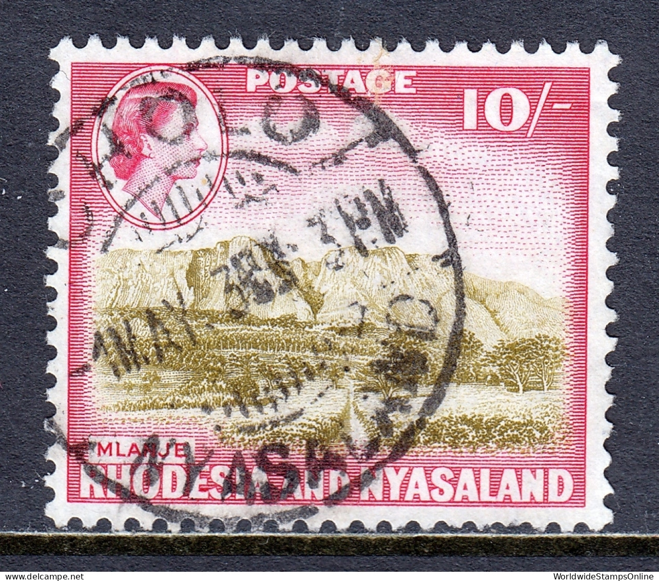 Rhodesia And Nyasaland - Scott #170 - Used - See Description - SCV $26 - Rhodesia & Nyasaland (1954-1963)