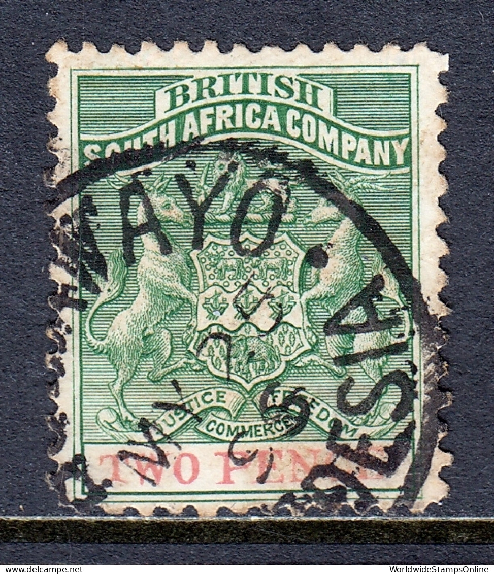 Rhodesia - Scott #24 - Used - A Bit Of Toning, Pencil/rev. - SCV $20 - Rhodesia Del Sud (...-1964)