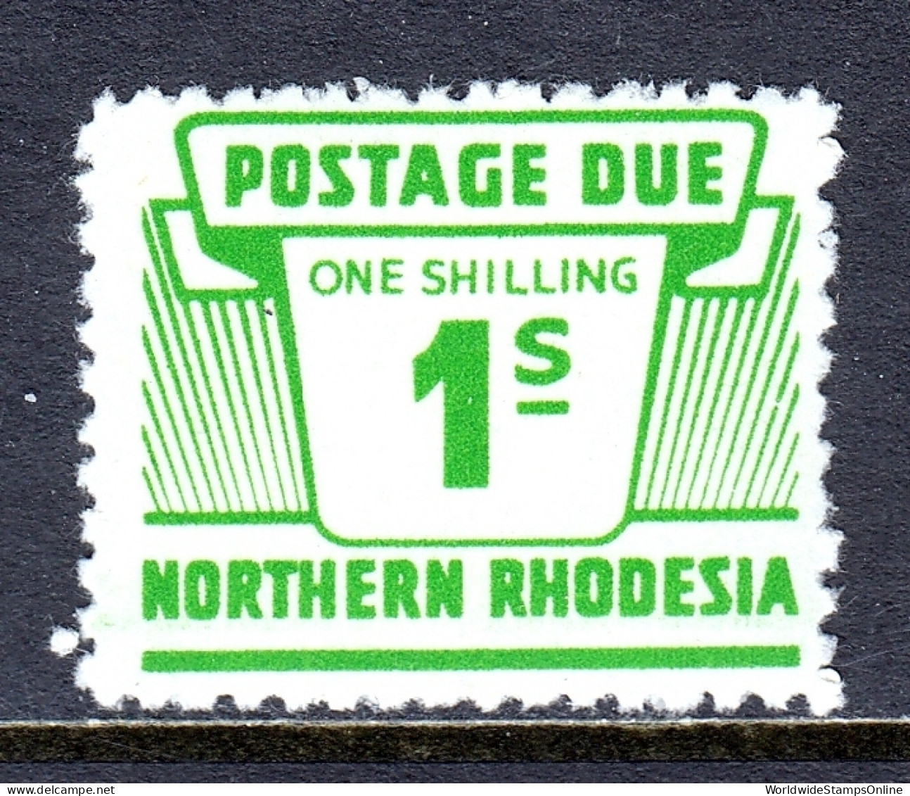 Northern Rhodesia - Scott #J10 - MH - Gum Bump - SCV $11 - Northern Rhodesia (...-1963)