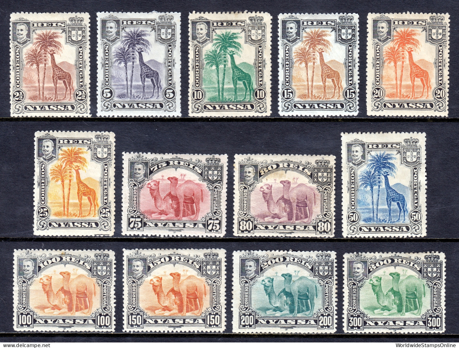 Nyassa - Scott #26-38 - MH - A Few Faults - SCV $22 - Nyassa