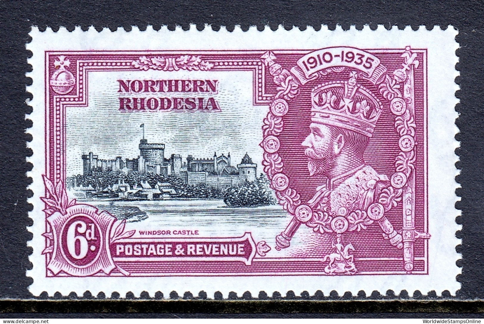 Northern Rhodesia - Scott #21 - MH - SCV $8.75 - Northern Rhodesia (...-1963)