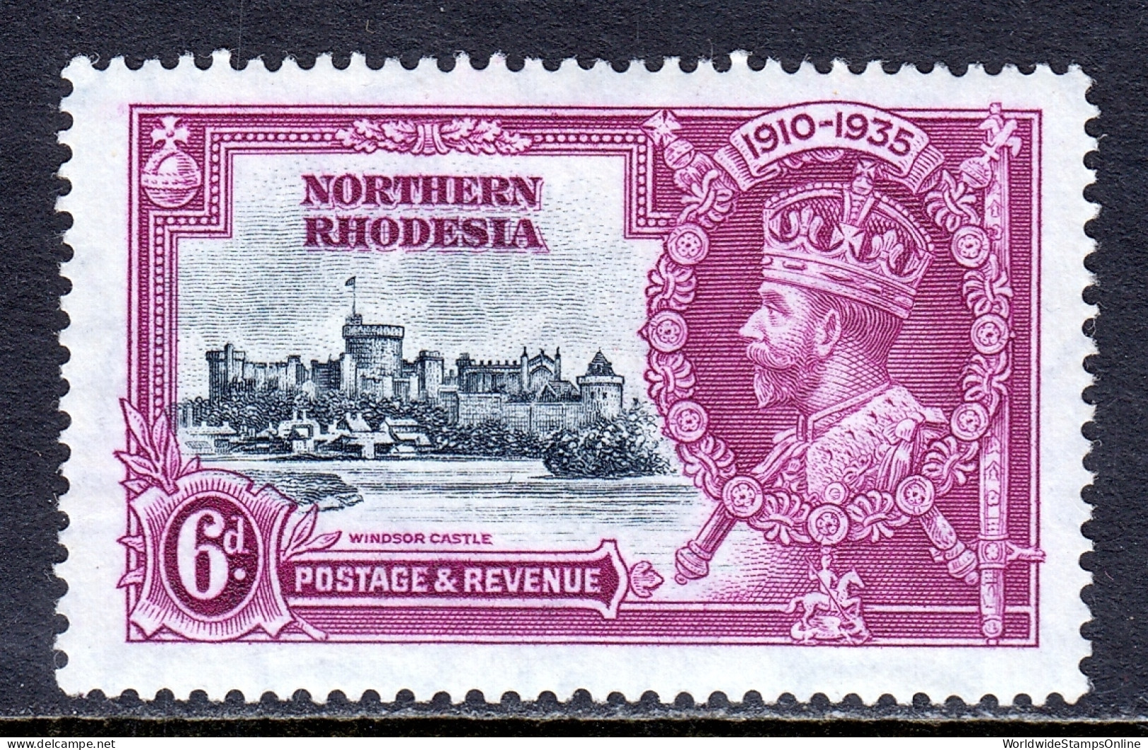 Northern Rhodesia - Scott #21 - MH - SCV $8.75 - Rhodésie Du Nord (...-1963)