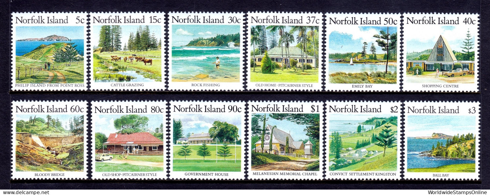 Norfolk Island - Scott #404//415 - MNH - Short Set, 1988 Issues Only - SCV $15 - Isla Norfolk