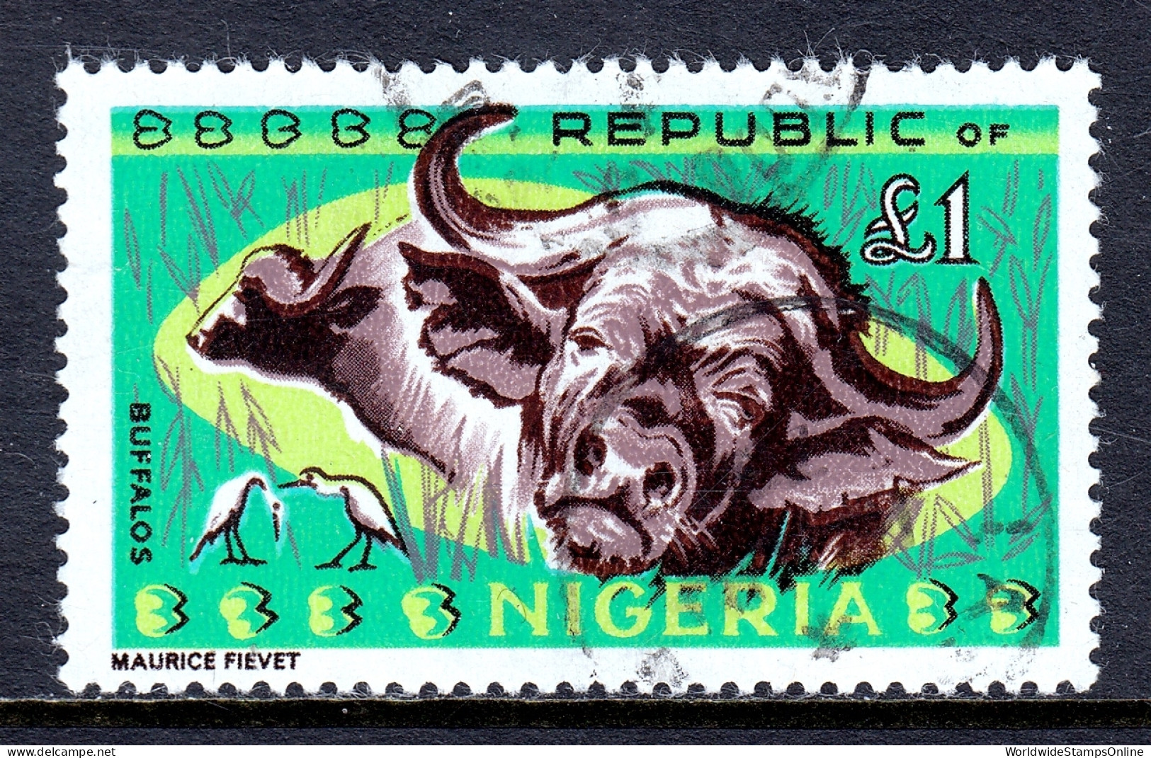 Nigeria - Scott #197 - Used - Subtle Crease At Bottom - SCV $9.00 - Nigeria (1961-...)