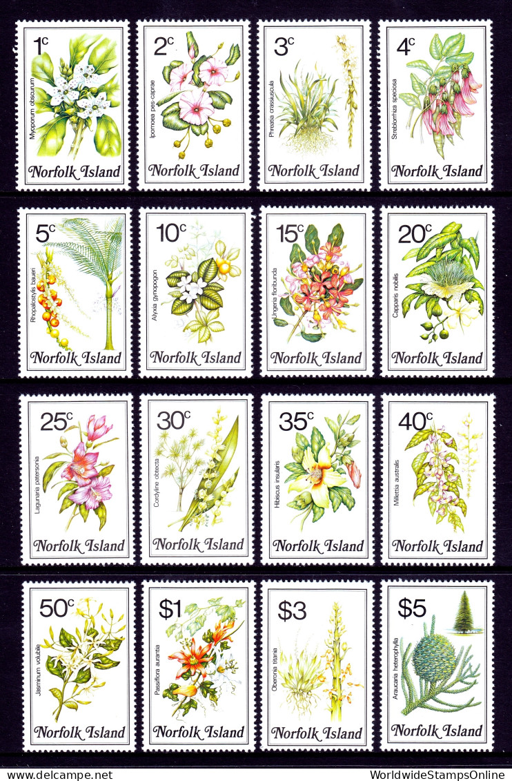 Norfolk Island - Scott #323-338 - MNH - SCV $14 - Norfolkinsel