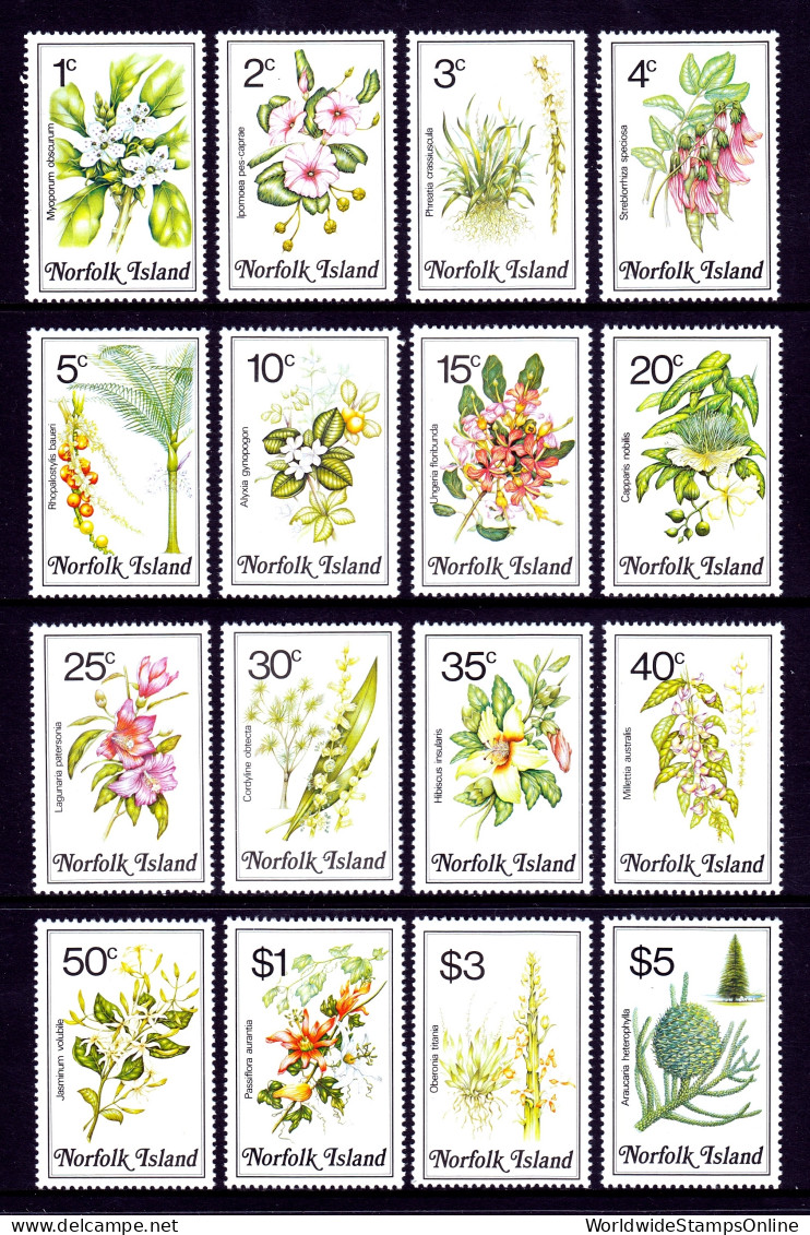 Norfolk Island - Scott #323-338 - MNH - SCV $14 - Ile Norfolk