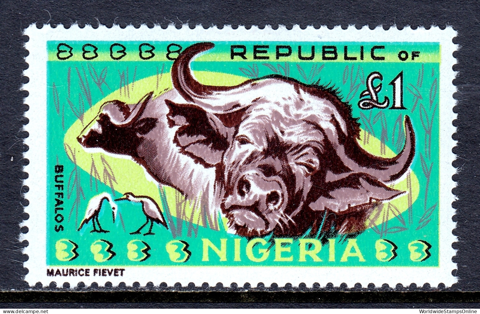 Nigeria - Scott #197 - MLH - Gum Bump LL Corner - SCV $18 - Nigeria (1961-...)