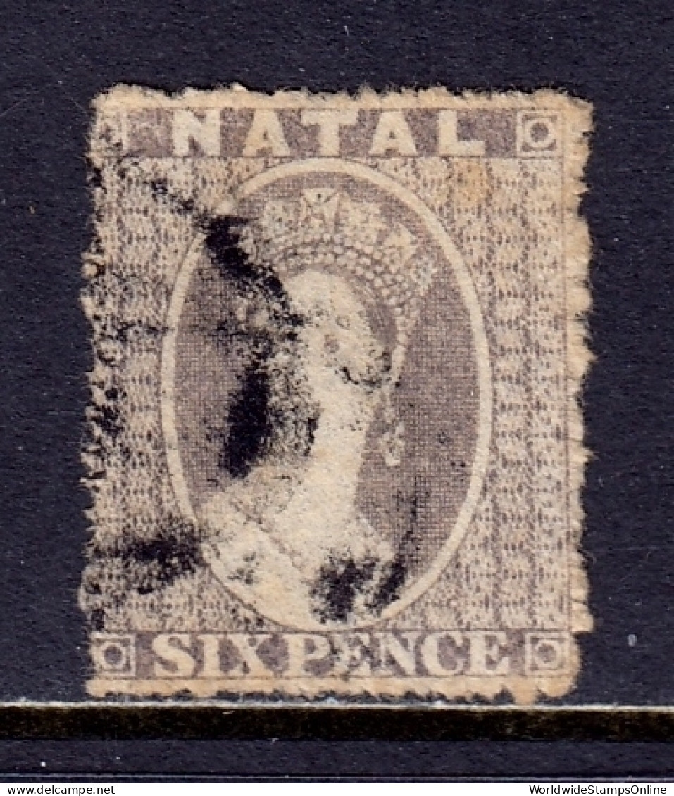 Natal - Scott #13 - Used - A Bit Of Toning - SCV $75 - Natal (1857-1909)