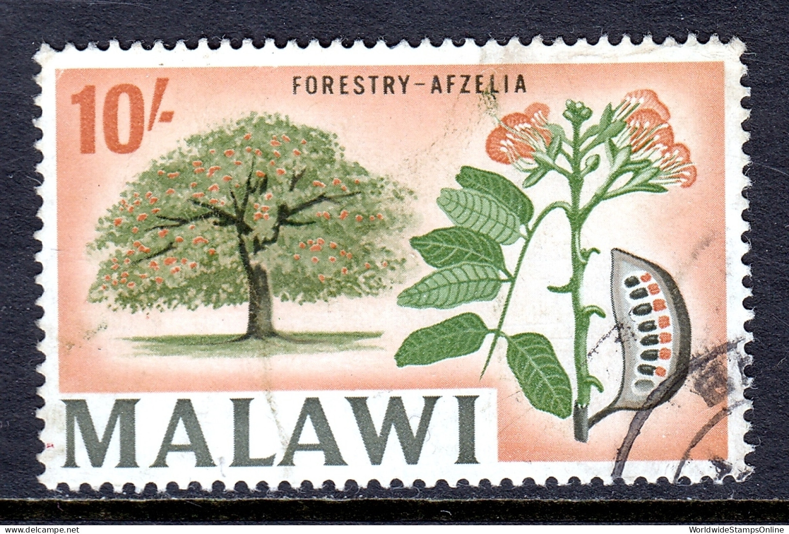 Malawi - Scott #50 - Used - Very Minor Crease UR - SCV $18 - Malawi (1964-...)