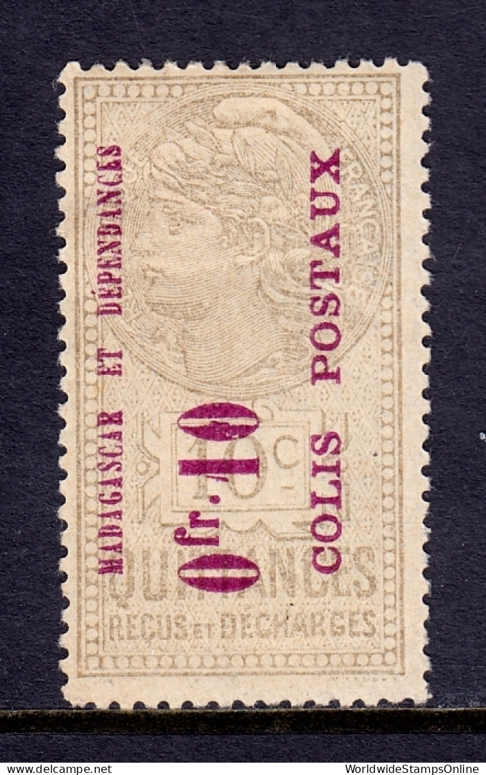 Madagascar - 0.10f Colis Postaux Revenue - Barefoot #1 - MH - CV £10 - Other & Unclassified