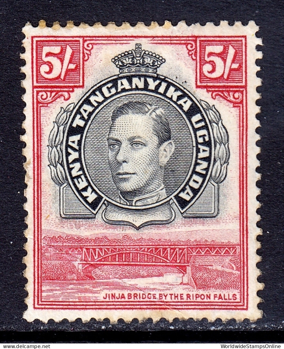 KUT - Scott #83 - MH - Crease, Toning, Sh. Perfs, Pencil/rev. - SCV $30 - Kenya, Ouganda & Tanzanie