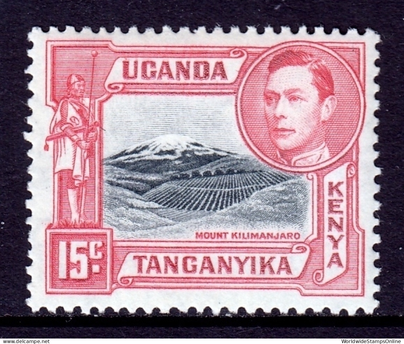 KUT - Scott #72b - MH - SCV $22 - Kenya, Ouganda & Tanzanie