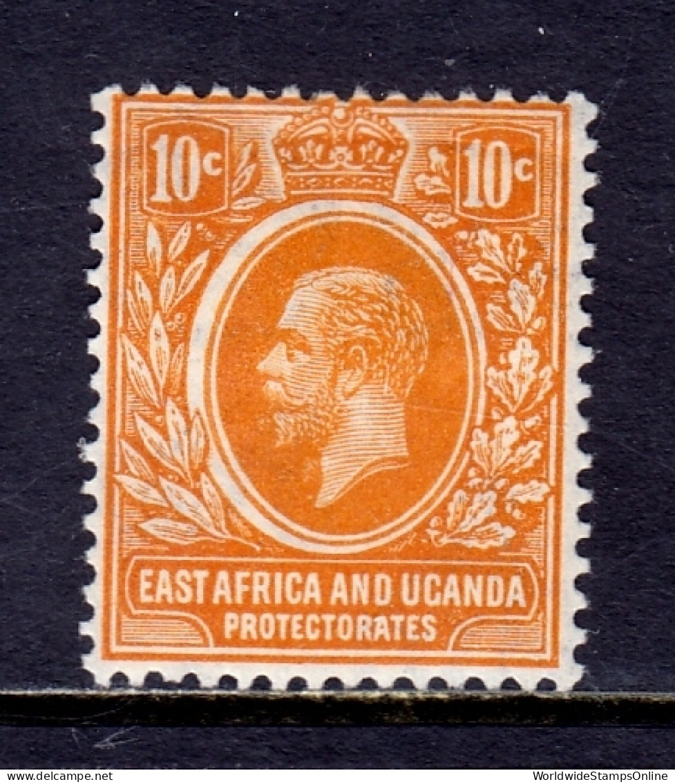 KUT - Scott #4 - MH - Pencil/rev. - SCV $9.75 - Kenya, Ouganda & Tanzanie