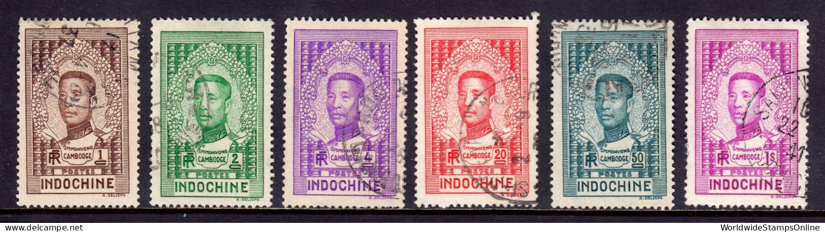 Indochina - Scott #182//191 - Used - Short Set - SCV $13 - Oblitérés