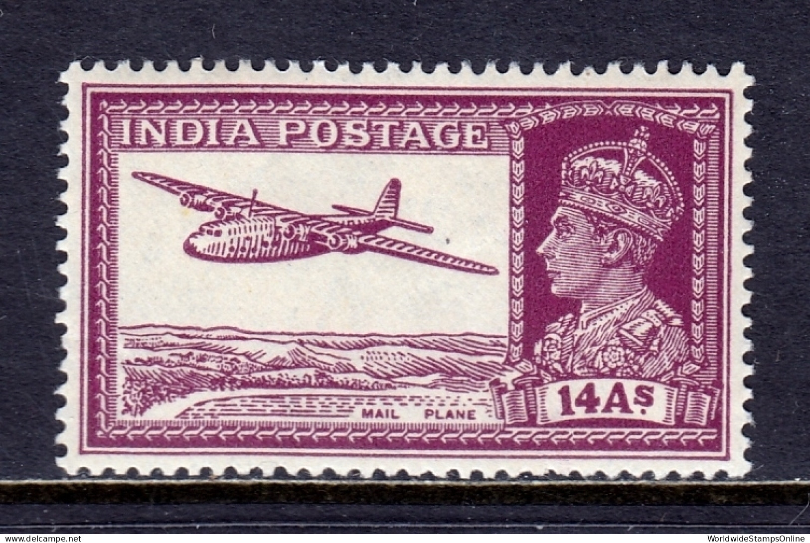 India - Scott #161A - MH - A Couple Of Gum Bumps - SCV $15 - 1936-47  George VI