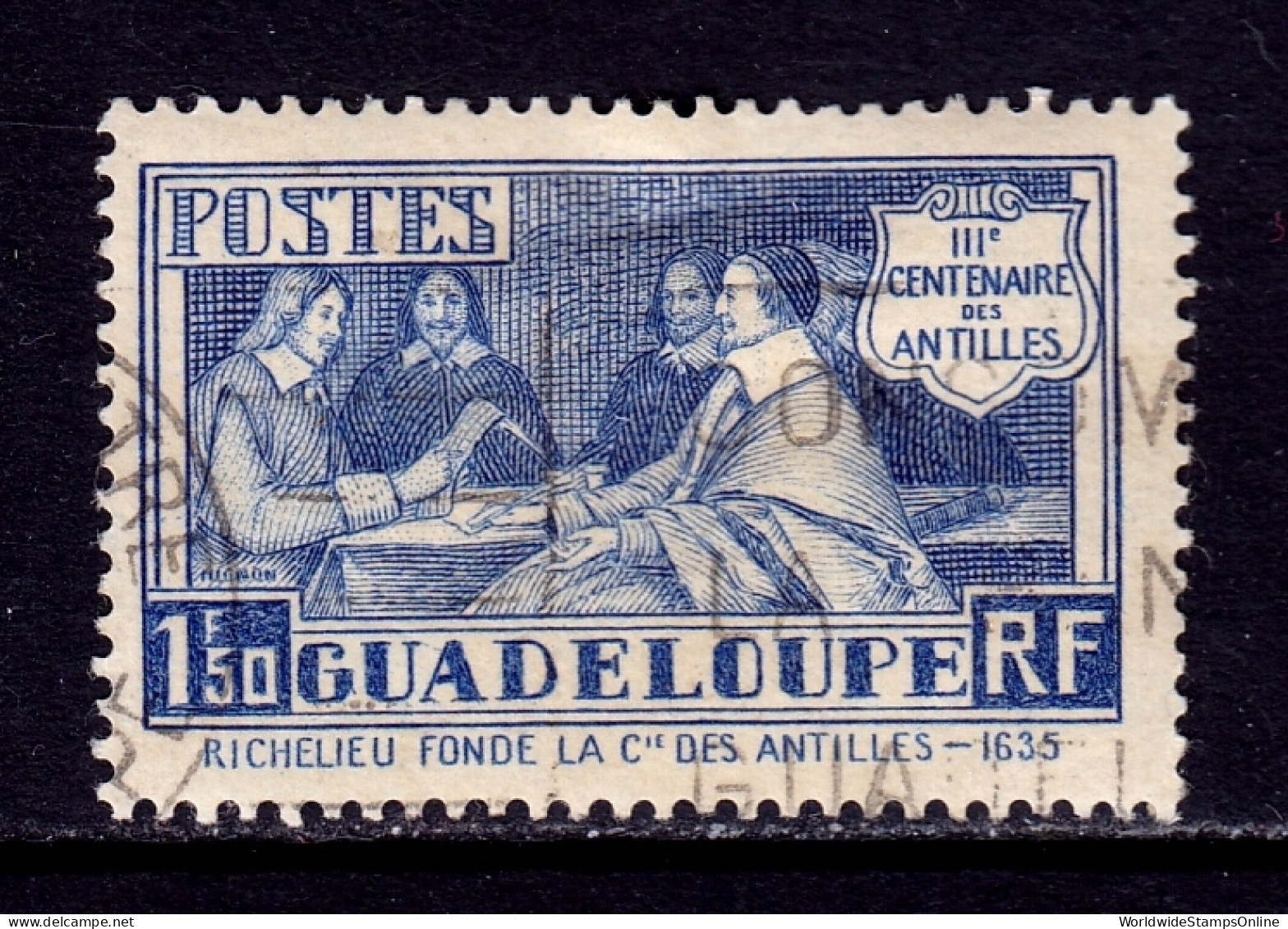 Guadeloupe - Scott #144 - Used - See Description - SCV $10 - Usati