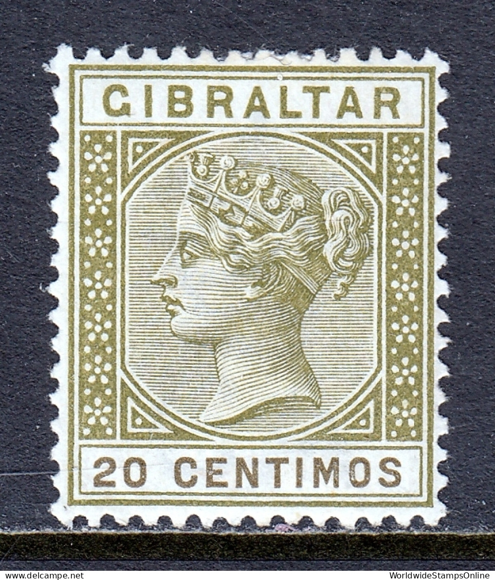 Gibraltar - Scott #31A - MH - Minor Paper Adhesion/rev. - SCV $50 - Gibraltar