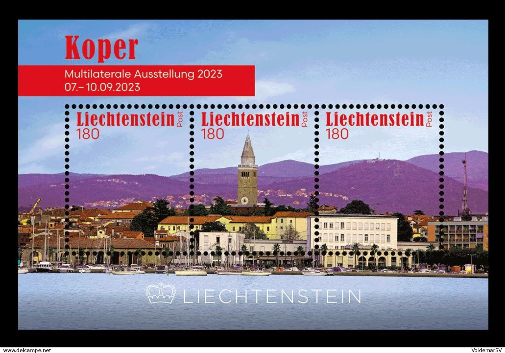 Liechtenstein (die.Marke) 2023 #295 (Bl.18) Philatelic Exhibition In Koper MNH ** - Nuovi