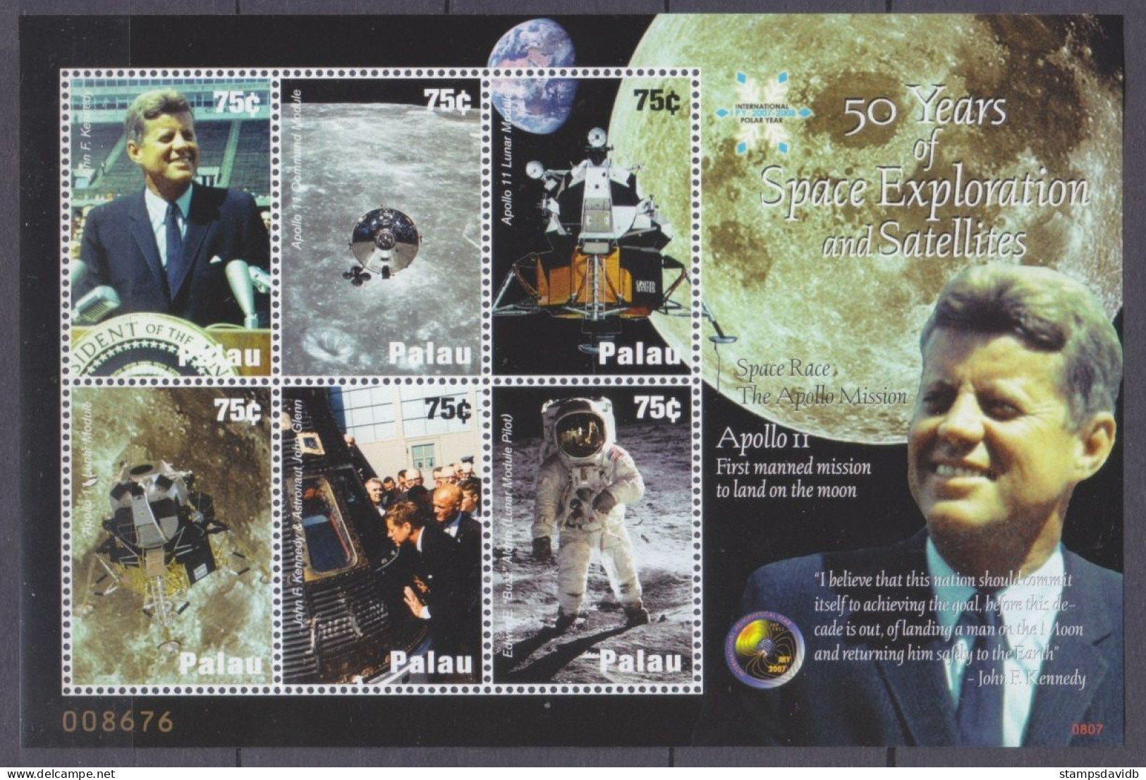 2008 Palau 2773-2778KL Apollo 11 Moon Landing 11,00 € - Oceanië