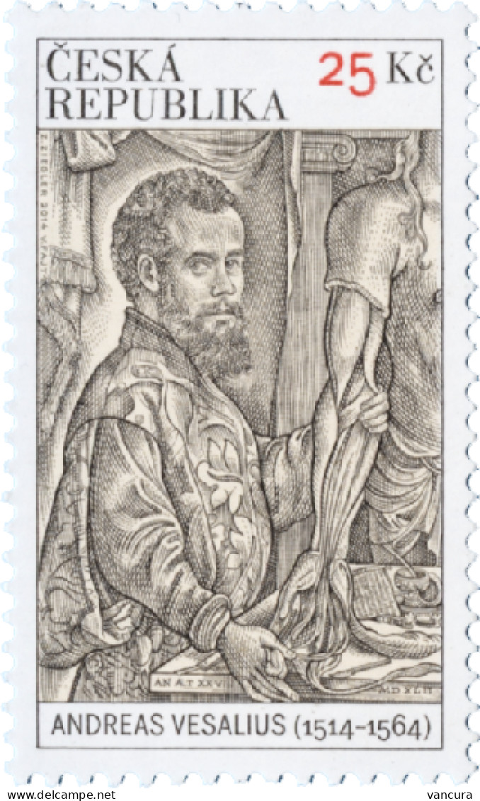 823 Czech Republic Vesalius Anniversary 2014 - Ungebraucht