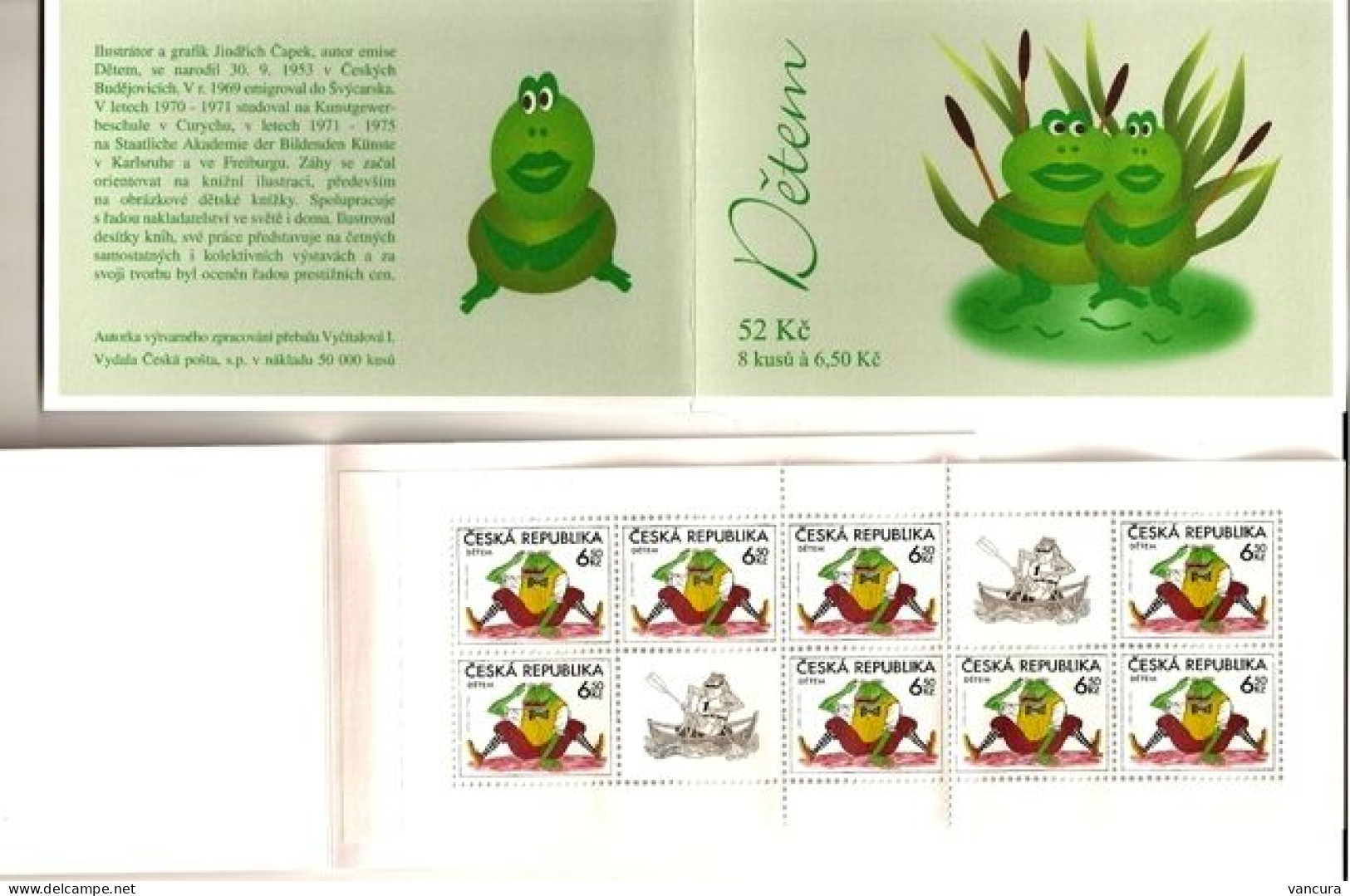 Booklet 402 Czech Republic For Children 2004 GRAHAM'S FROG - Frösche