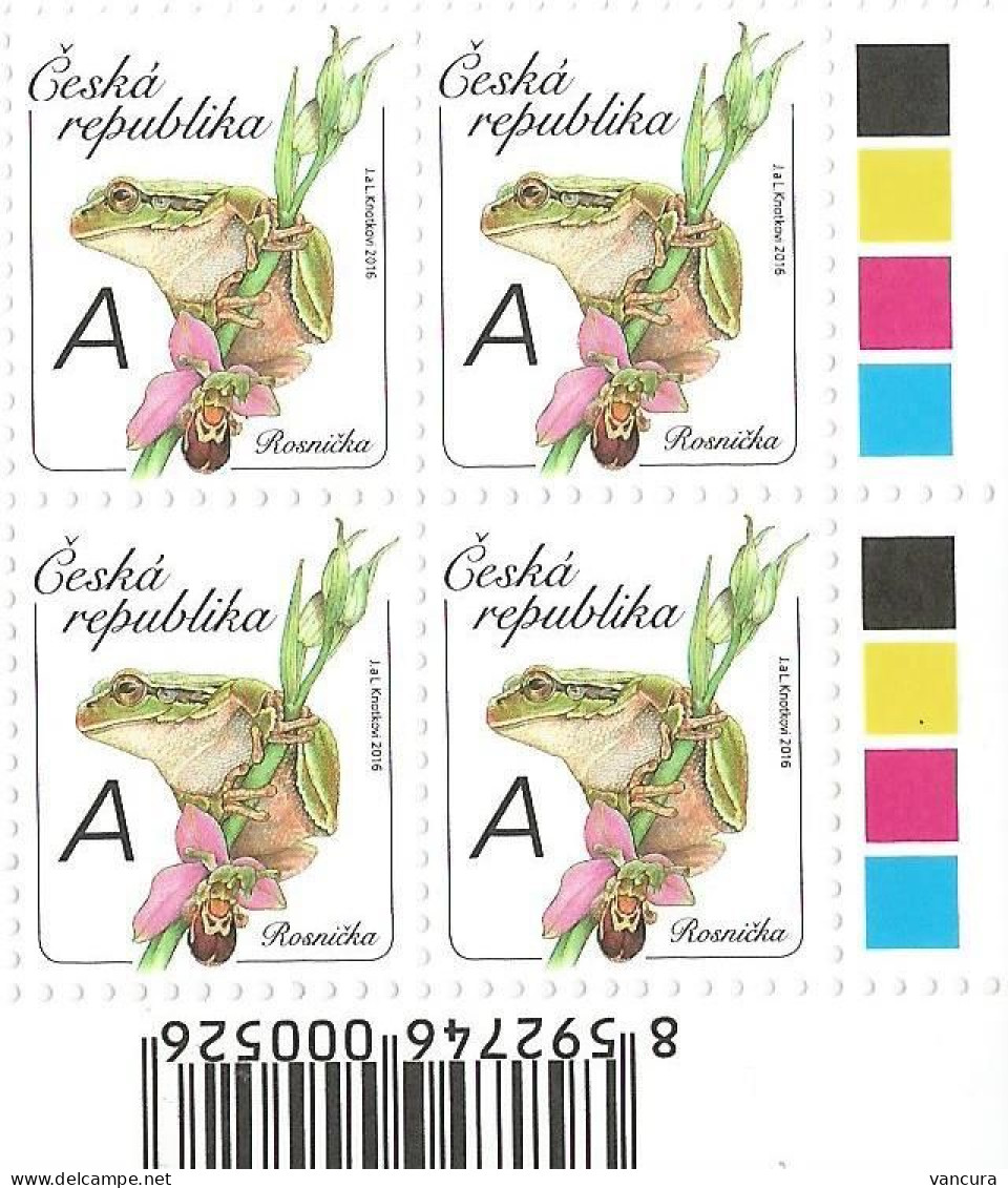 ** 902 Czech Republic Tree Frog 2016 Bee Orchid - Rane