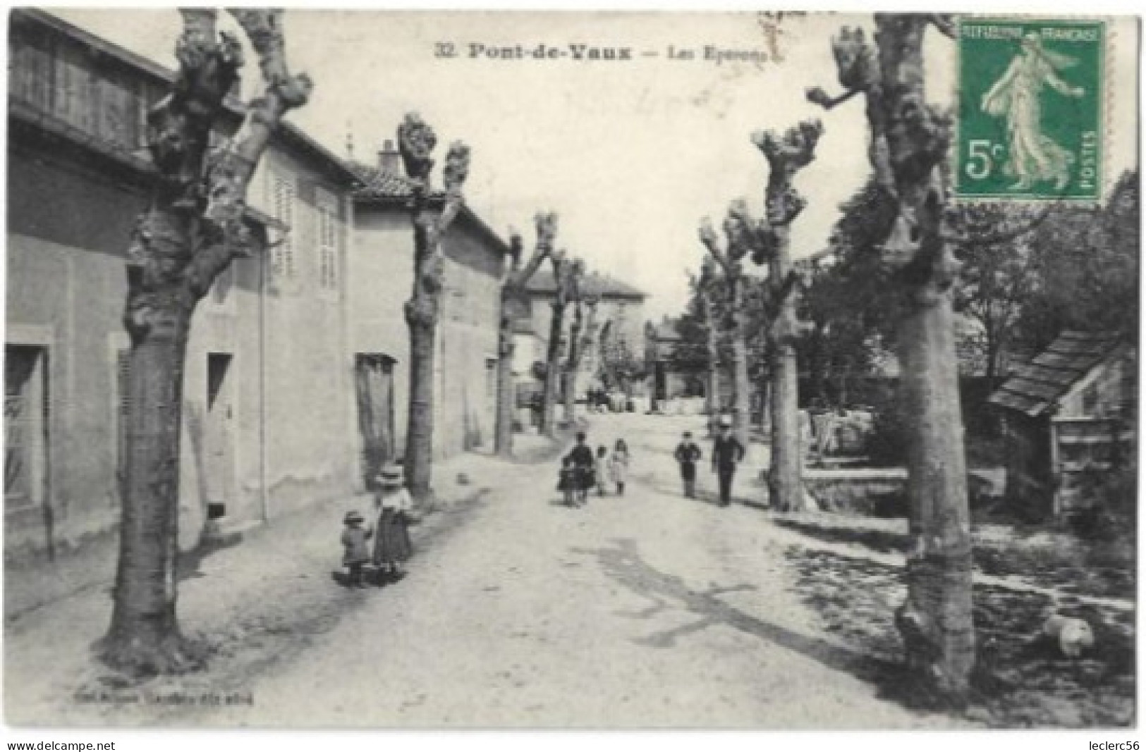 01 PONT DE VAUX LES EPERONS 1916 CPA 2 SCANS - Pont-de-Vaux