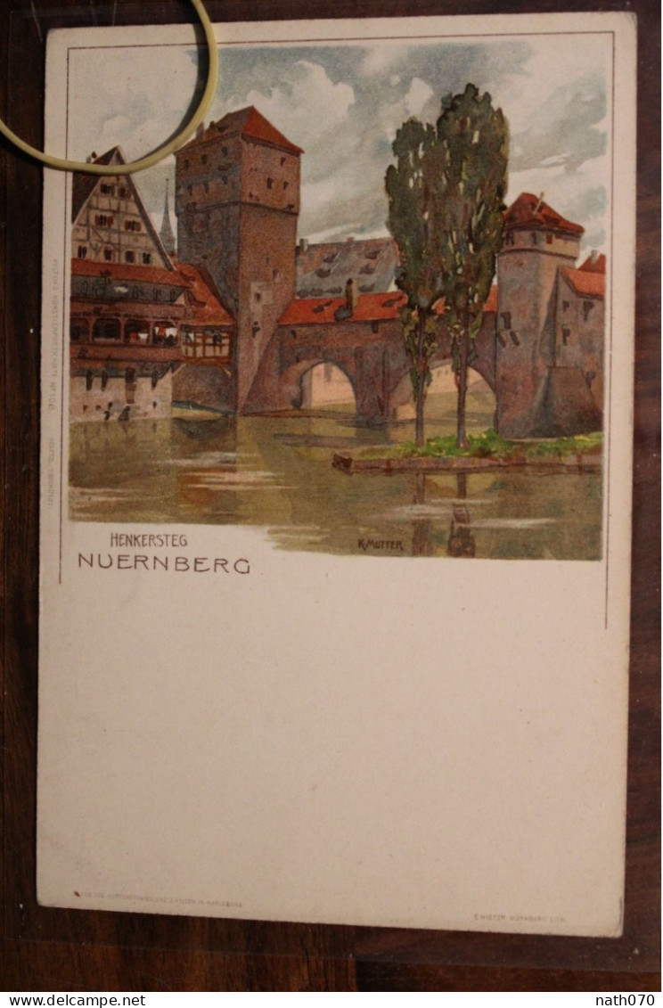 Ak CPA 1900's Nürnberg Gruss Aus Deutsches Reich Nuremberg Litho - Nürnberg