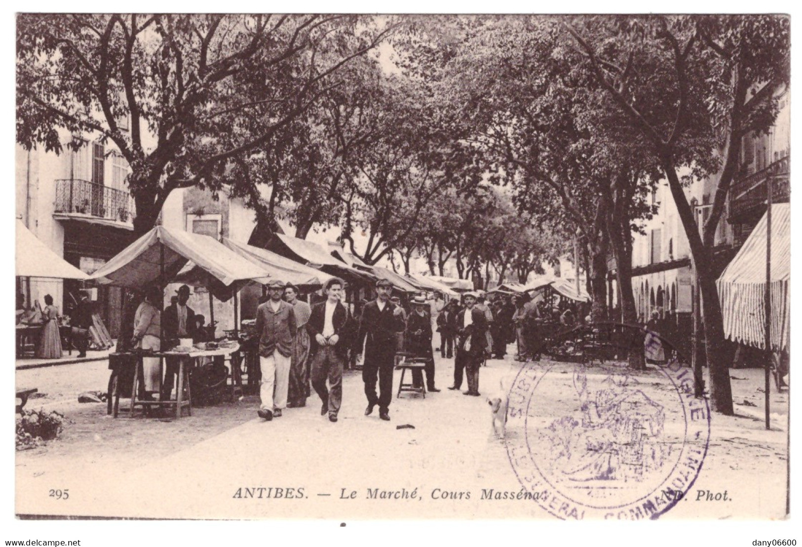 ANTIBES - Le Marché, Cours Masséna (carte Animée) - Antibes - Vieille Ville