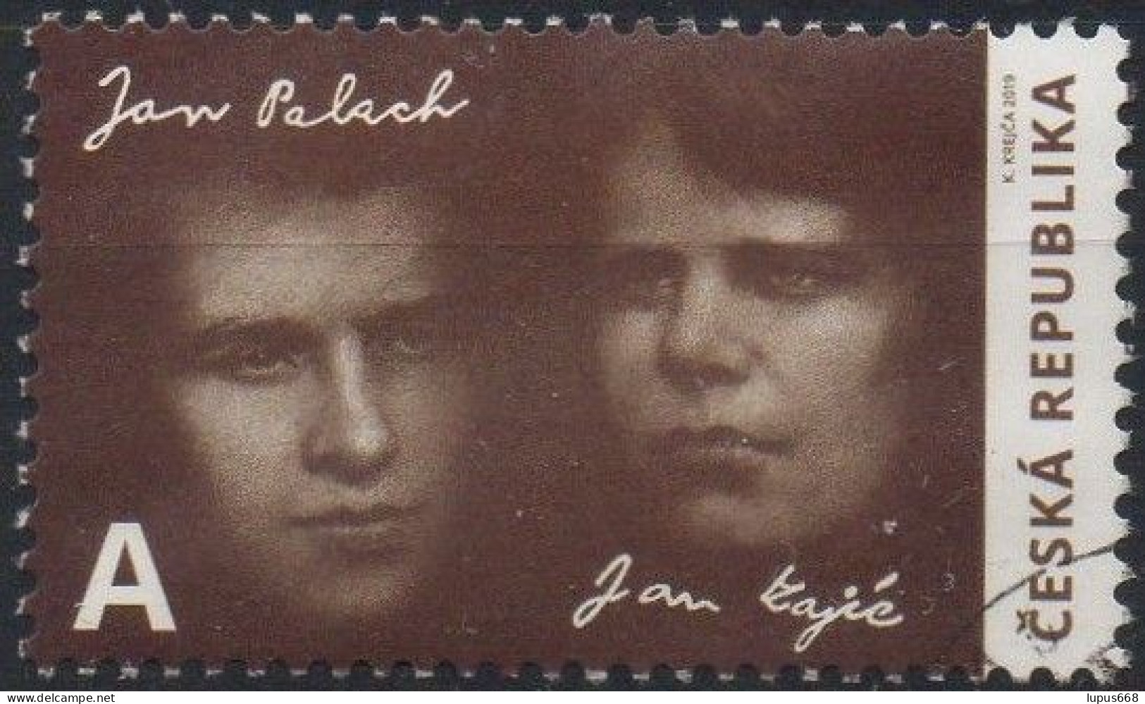 R Tschechische Republik 2019 MiNr. 1033 O/used  J.Palach, J.Zajic: Prager Frühling - Used Stamps