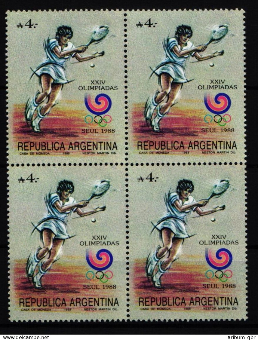 Argentinien 1929 Postfrisch Viererblock / Tennis #JA030 - Other & Unclassified