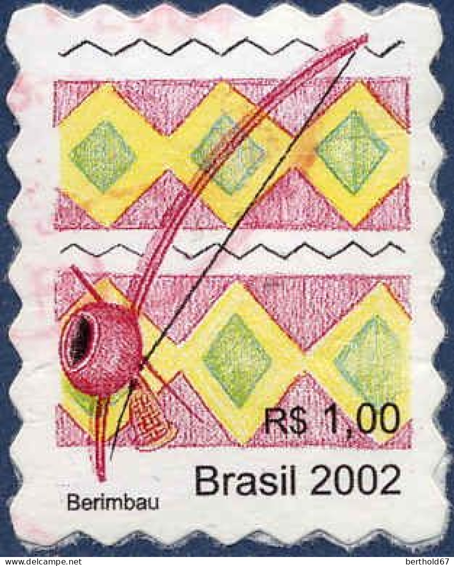 Brésil Poste Obl Yv:2820A Mi:3256BA Berimbau (cachet Rond) - Usati