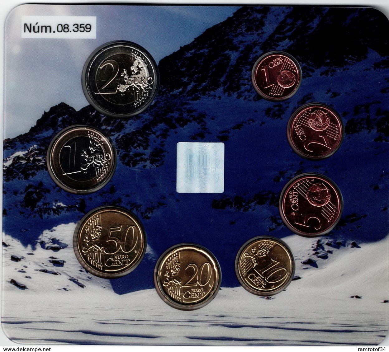 2023 ANDORRE - Coffret BU (8 Pièces) Série Monnaies Euro Andorra - Andorra