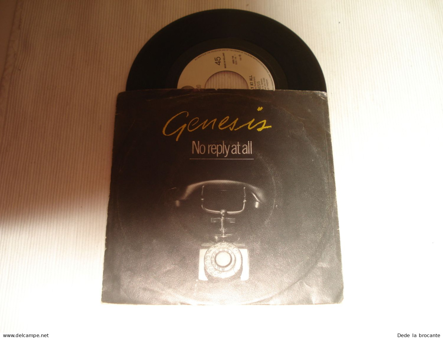 B14 /  Genesis – No Reply At All - SP - Vertigo – 6000 748 - Neth  1981  EX/VG+ - Rock