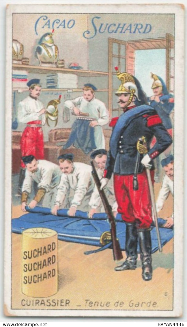 CHROMO - CHOCOLAT SUCHARD - MILITARIA - UNIFORME - CUIRASSIER - TENUE De GARDE - Suchard