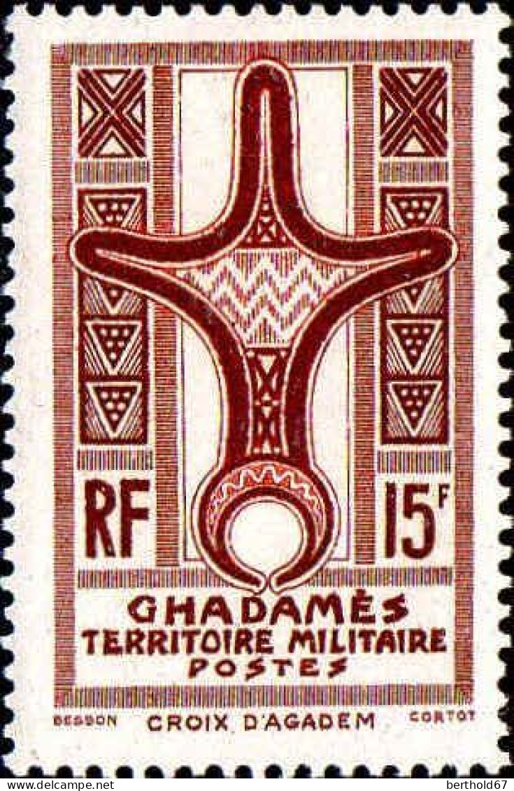Ghadamès Poste N** Yv:6 Mi:6 Croix D'Agadem - Neufs