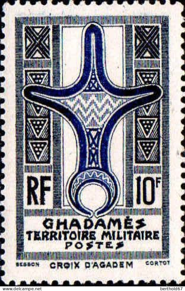 Ghadamès Poste N** Yv:4 Mi:4 Croix D'Agadem - Neufs