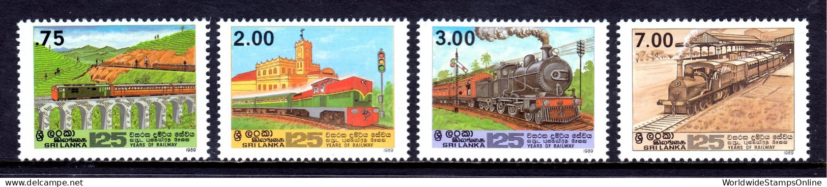 Sri Lanka - Scott #947-950 - MNH - Fingerprints On Reverse - SCV $10 - Sri Lanka (Ceylon) (1948-...)