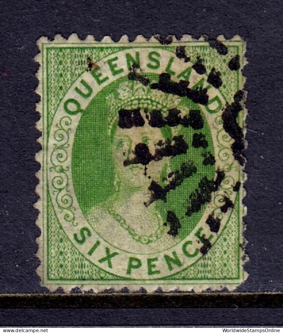 Queensland - Scott #42 - Used - Pencil/rev. - SCV $14 - Oblitérés