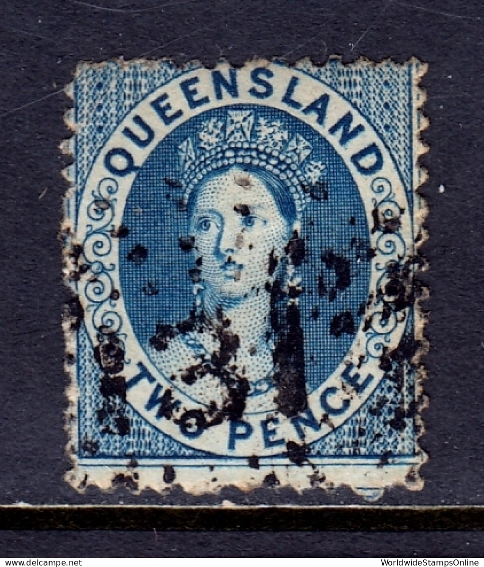 Queensland - Scott #14b - Used - SCV $27 - Used Stamps
