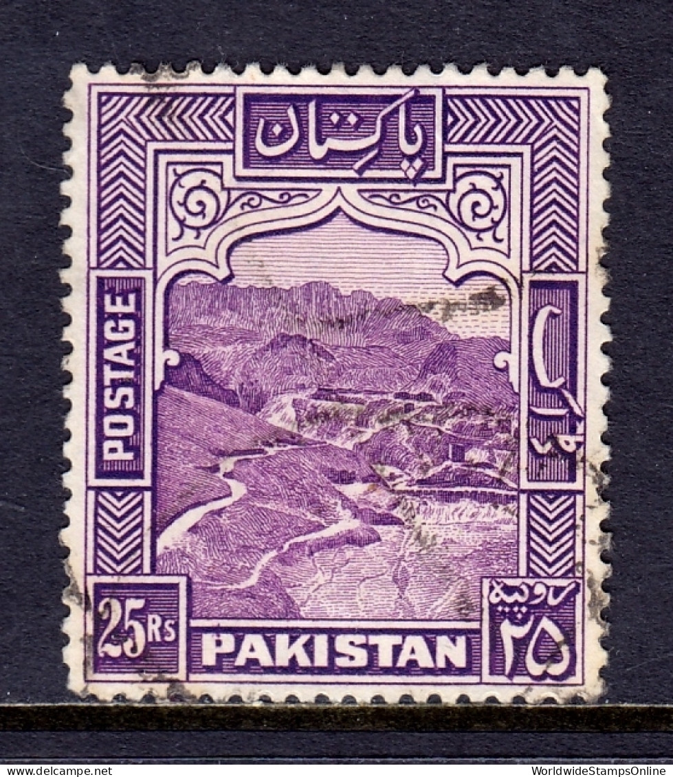 Pakistan - Scott #43a - Used - Small Thin At Top - SCV $27 - Pakistan