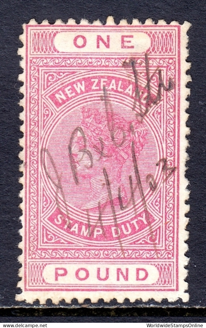 New Zealand - Scott #AR15 - Used - Small Thin, Perf Tear LR Cnr., Revenue Cancel - Other & Unclassified