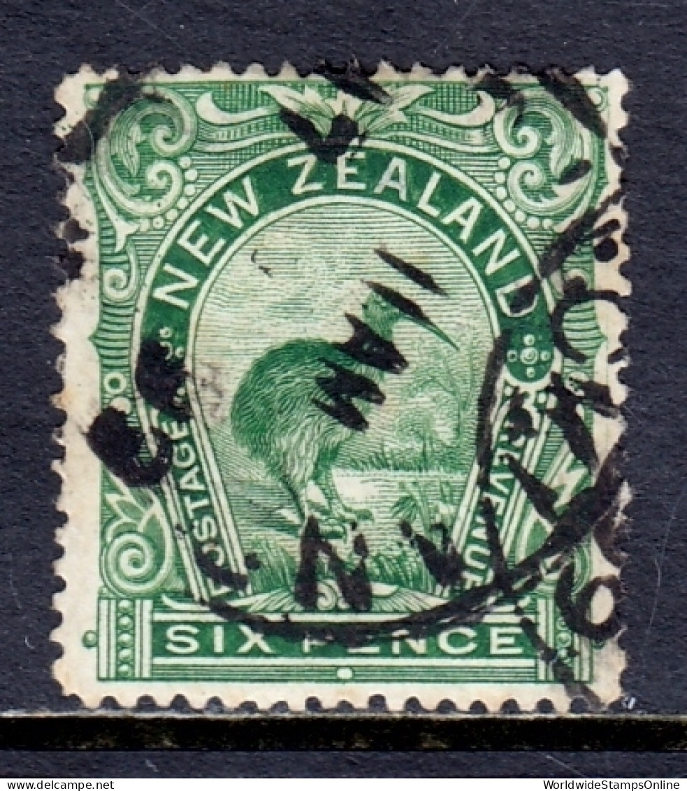 New Zealand - Scott #78 - Used - Small Thin, Toned Perf - SCV $55 - Used Stamps