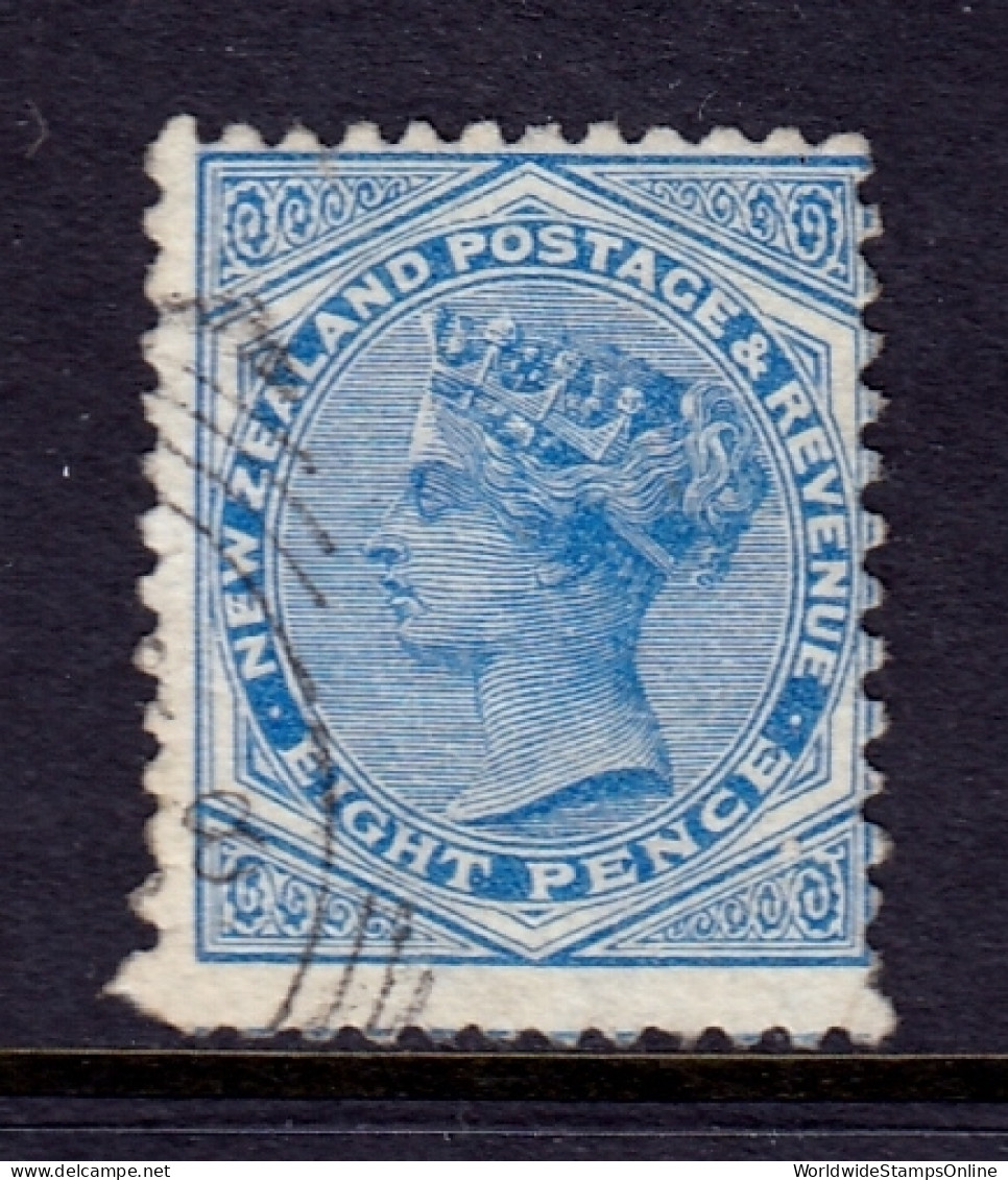 New Zealand - Scott #66 - Used - Perf Crease LR Corner - SCV $60 - Used Stamps