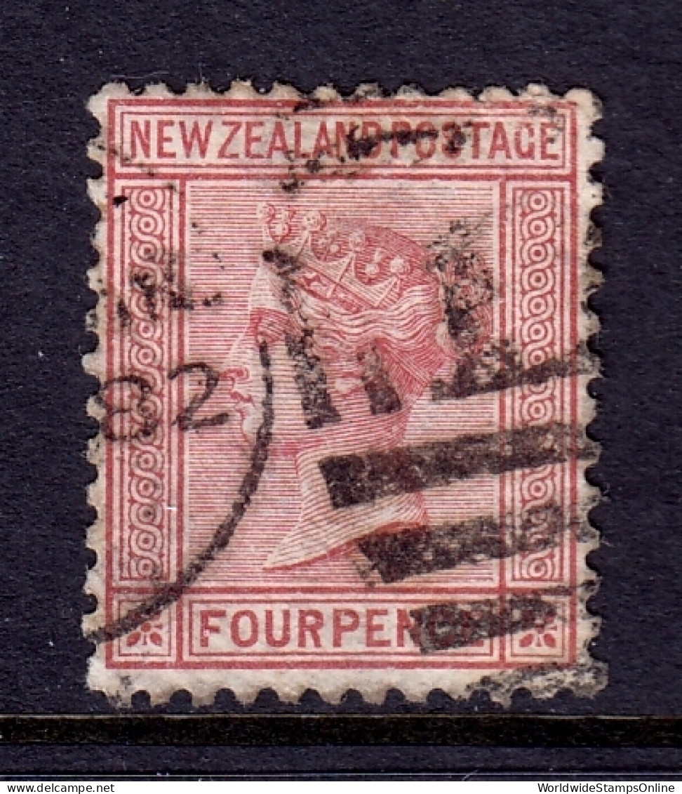 New Zealand - Scott #54 - Used - Lt. Creasing, Pencil/rev. - SCV $75 - Usati